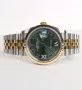 Rolex Datejust 36mm Two-Tone Yellow Gold Green Dial Diamond Automatic Дамски Различни Варианти, снимка 8