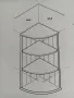 Стена ъглова  поставка, снимка 1