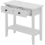 ПРОМОЦИЯ Конзолна маса с 2 нива за съхранение и чекмеджета 10BHHFNT-W-2, снимка 4