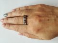 Сребърен пръстен с цирконий - 925 сребро, снимка 4