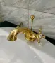 Луксозен комплект за баня в златисто, снимка 1
