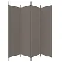 vidaXL Параван за стая, 4 панела, антрацит, 200x200 cм, текстил, снимка 5