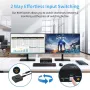 8K@60Hz KVM Switch 3 монитора - 2 компютъра, HDMI+2хDisplayport, 4хUSB 3.0, снимка 2