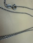 Сребърен ланец със сребърна висулка сърце /925/, снимка 5