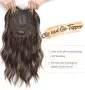 Премиум Дамска перука (Hair Topper) MORICHY – 40 см (16 инча), снимка 2