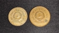 Лот 1 динар с куриоз и 50 пари (Югославия, 1982-1990), снимка 1