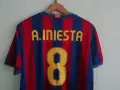 Barcelona Iniesta Nike 2009-2010 оригинална фланелка тениска Барселона Иниеста , снимка 3
