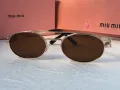 Miu 2024 дамски слънчеви очила елипса овални кръгли 4 цвята, снимка 10