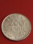 Две монети 200 марки 1923г. Германия Ваймарска република за КОЛЕКЦИОНЕРИ 31918, снимка 2
