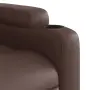 vidaXL Масажен наклоняем стол, кафяв, изкуствена кожа, снимка 9