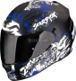 Мото каска за мотор Scorpion EXO 491 Spector Black/BLue,очила 318.80 лв. / 163 €, снимка 1