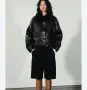 кожено бомбър яке zara , снимка 3