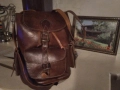 Винтидж раница от естествена 100%телешка кожа в кафяво, снимка 1