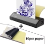 Tattoo printer/ термален тату принтер, за шаблони, татуировки/татуси, снимка 8