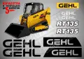 GEHL строителна техника и механизация стикери, снимка 9