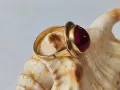 Златен пръстен 14 С 585 с рубин, снимка 2