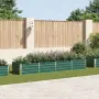 vidaXL Градинска висока леха поцинкована стомана 320x80x45 см зелена, снимка 2