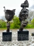 Уникален чифт масивни бронзови скулптури – Салвадор Дали (Salvador Dali) | 50 см, 10 кг, снимка 1