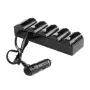 Разклонител за запалка с 4 гнезда 2 USB порта и LED бутони, снимка 2
