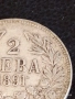 Сребърна монета 2 лева 1891г. Княжество България Княз Фердинанд първи 32516, снимка 2