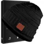ПРОМОЦИЯ Зимна унисекс шапка в черно с блутут, вградени стерео високоговорители и микрофон, снимка 1