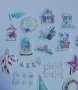 Скрапбук стикери за декорация планер зимна приказка - 23 бр /комплект , снимка 4