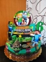 Картонена торта Майнкрафт , снимка 2