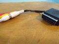 Кабел,приставка SCART / SCART / 3 чинч женско, снимка 3