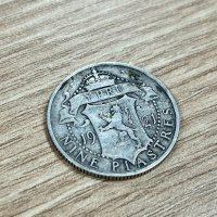9 пиастъра 1921 г, Кипър - сребърна монета, снимка 1 - Нумизматика и бонистика - 40869698