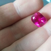 Натурален сертифициран рубелит тулмалин , рубин смарагд диамант сапфир, снимка 1 - Антикварни и старинни предмети - 35359346