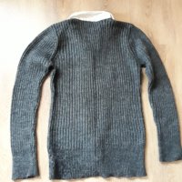 Дамски  пуловер жилетка  с риза, снимка 9 - Блузи с дълъг ръкав и пуловери - 31096508