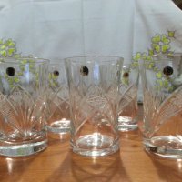 Кристални чаши за вода серия Зорница , снимка 4 - Антикварни и старинни предмети - 44465936