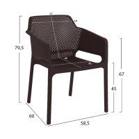 Стол трапезен градински apec HM5929 Черен , снимка 2 - Столове - 44275344
