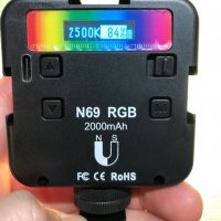RGB видео светлини, LED светлина за камера 360° Пълноцветно преносимо фотографско осветление, снимка 10 - Светкавици, студийно осветление - 38485931