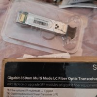 Gigabit 850nm Multi Mode LC Fiber Optic Transceiver(SFP)-550m НОВО НОВО, снимка 2 - Друга електроника - 40093590