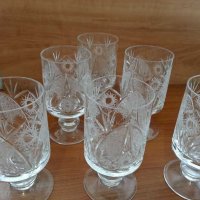 Кристални чаши , снимка 3 - Антикварни и старинни предмети - 29704625