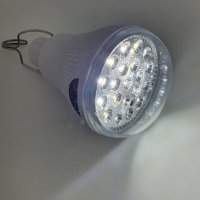 LED лампа с подвижен соларен панел, GR-020, кука, дължина на кабела 2.6m, бутон за управление, бял, снимка 3 - Лед осветление - 42389228