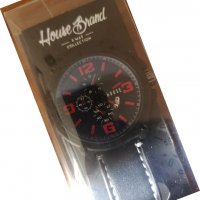 НОВ ОГРОМЕН Ръчен часовник HOUSE Brand с кожена каишка, снимка 9 - Друга електроника - 40141856
