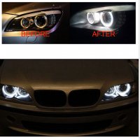 LED крушки Angel Eyes /Ангелски очи/BMW E39 E60 E63 E65 E87, снимка 6 - Аксесоари и консумативи - 39536052