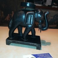слон-свещник-внос франция-15х15х8см, снимка 11 - Антикварни и старинни предмети - 29497831