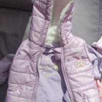 Лот бебешки дрехи и нови елеци 2бр размер 6-18 месеца 74-86, снимка 3 - Комплекти за бебе - 44696241