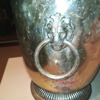 шампаниера с лъвове 24х22см-внос франция, снимка 3 - Колекции - 29477034