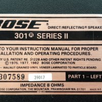 BOSE 301 series ll  тонколони, снимка 7 - Тонколони - 29778872