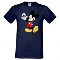 Мъжка тениска Mickey Mouse Renault Подарък,Изненада,Рожден ден, снимка 6 - Тениски - 36577505