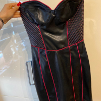 Кожена рокля Zara Зара XS, снимка 1 - Рокли - 44793541