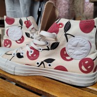 🍒CONVERSE 🍒 Cherry бели кецове с черешки- 38 номер, снимка 12 - Кецове - 44478132