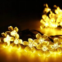 3705 Соларен гирлянд за градина с лампички във формата на цветя, снимка 11 - Соларни лампи - 37875240