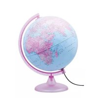 Светещ глобус Nova Rico – Розов свят, 26 cm, на български език Код: 1587, снимка 2 - Ученически пособия, канцеларски материали - 37479295