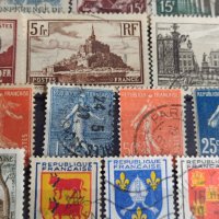 Лот пощенски марки стари редки поща Франция за колекция 22021, снимка 8 - Филателия - 36684258