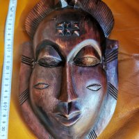 Африканска маска Бауле, снимка 1 - Антикварни и старинни предмети - 39958948